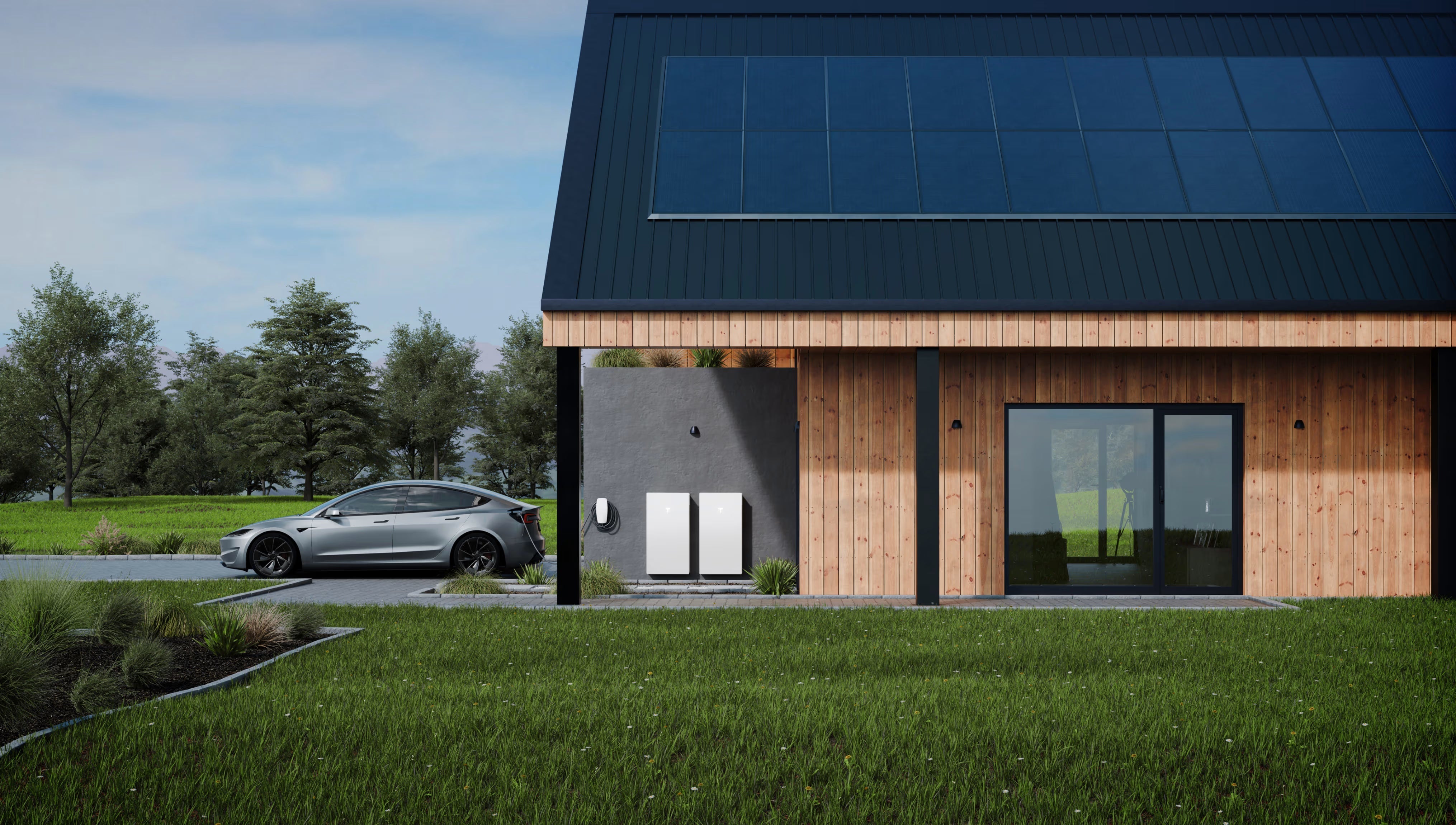 Solar Panels Use Solar Energy to Power Your Home and Charge Your Tesla