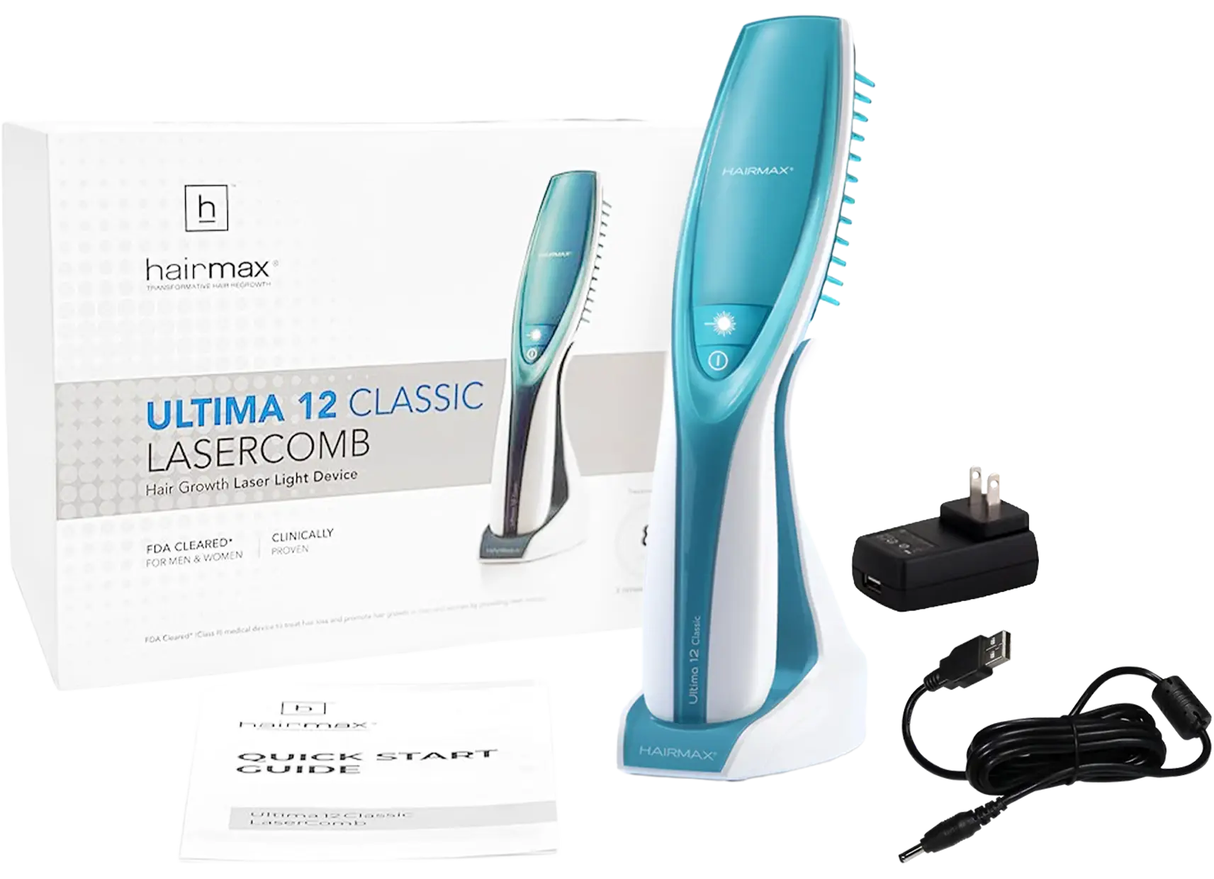 หวีเลเซอร์ปลูกผม LLLT แก้ผมร่วง ผมบางจากพันธุกรรม ผ่านการรับรอง FDA สหรัฐอเมริกา